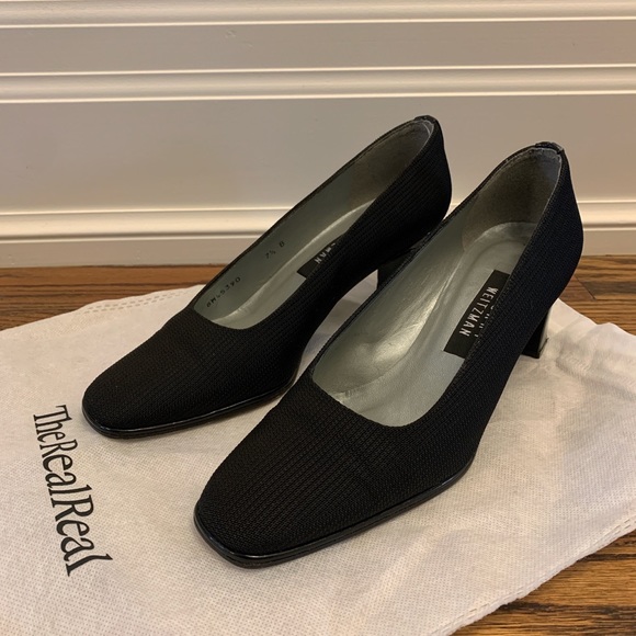 Vintage Stuart Weitzman Square Toe Pumps - Picture 3 of 4